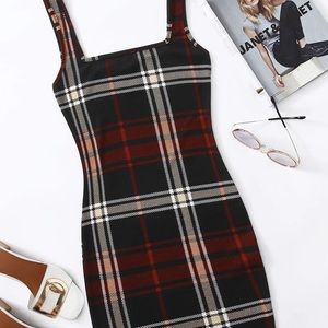Plus size Plaid Bodycon Dress